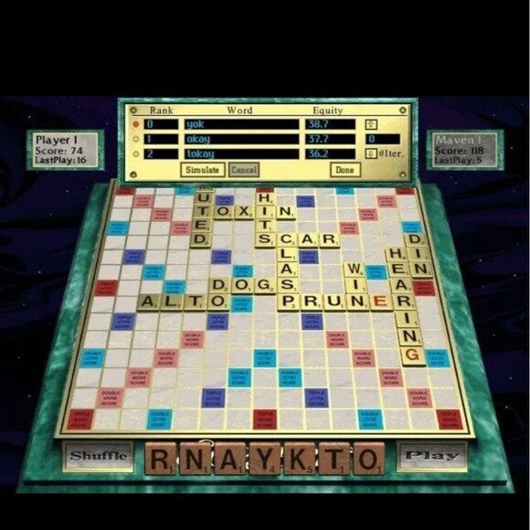 90s VTG PC Computer Gaming - Scrabble CD Rom Hasbro for Windows 95 & Macintosh - Picture 3 of 5